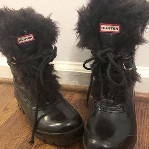 Fur Lined Authentic Hunter Snow Boots ❄️